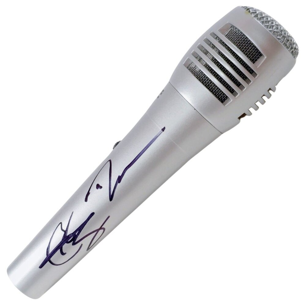 LoCash Chris Lucas Preston Brust Signed Microphone Beckett COA Proof Photo